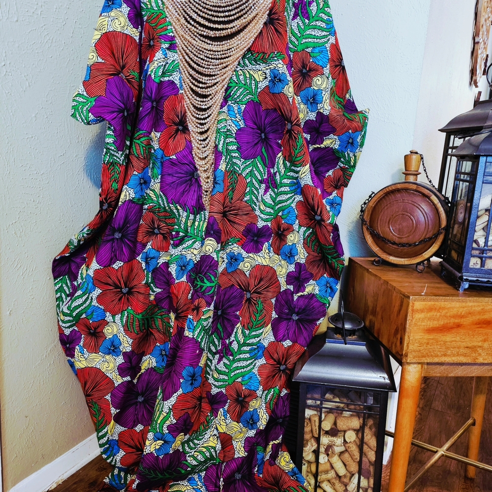 Vibrant Floral Maxi Dress